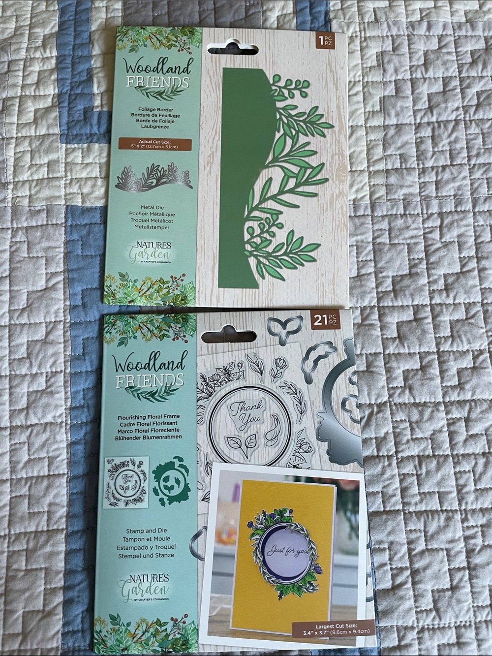 Crafters Companion Natures Garden “Woodland Friends “ stamps and dies. New
